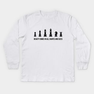 Beauty Comes in All Shapes and Sizes Kids Long Sleeve T-Shirt